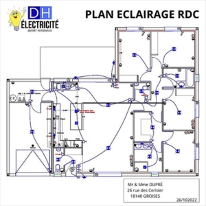 électricien Groises plan de maison